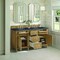 James Martin Vanities 60'' Double Vanity, Light Natural Oak w/ 3 CM Charcoal Soapstone Quartz Top 424-V60D-LNO-3CSP - alternate 4